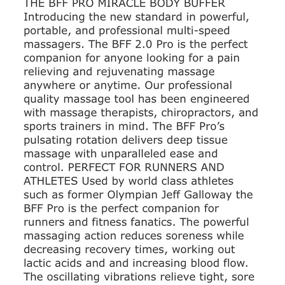 The BFF PRO 2.0 Miracle Body Buffer Massage Exfoliation Gun - Picture 12 of 16